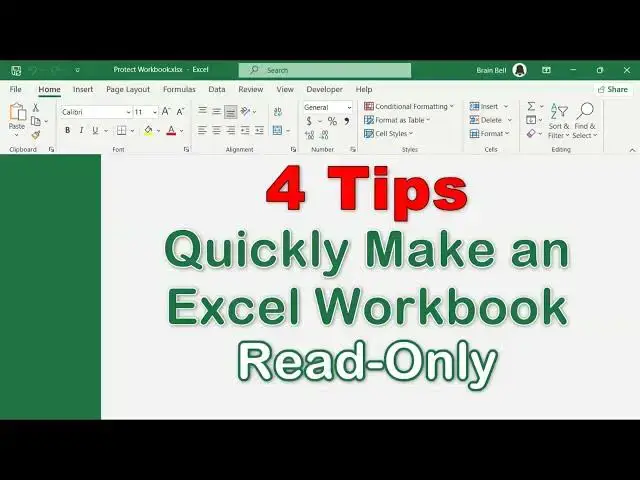 'Video thumbnail for 4 Easy Ways to Make an Excel Workbook Read-Only #excel #exceltips #msoffice'