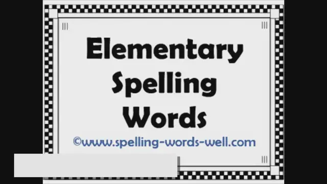 'Video thumbnail for 10 Elementary Spelling Words with Silent Letters'