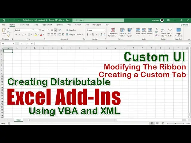 'Video thumbnail for Create a Distributable Excel Add-In Using VBA and XML'
