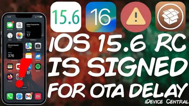 'Video thumbnail for iOS 16.0 - 16.1.2 JAILBREAK IMPORTANT Info: iOS 15.6 RC Still Signed For OTADelay Method! ACT NOW!'