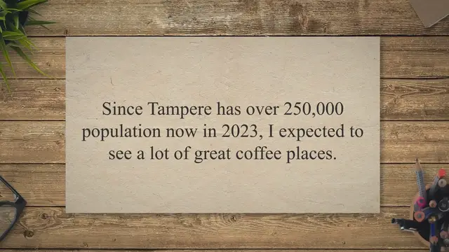 'Video thumbnail for Mokkamestarit Coffee and Tea Shop in Tampere was an extraordinarily interesting place!!!'