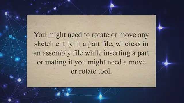 'Video thumbnail for How to rotate and move a part or assembly in SolidWorks?'