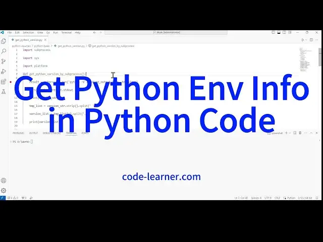 'Video thumbnail for How to Get Python Environment Info in Python Source Code'