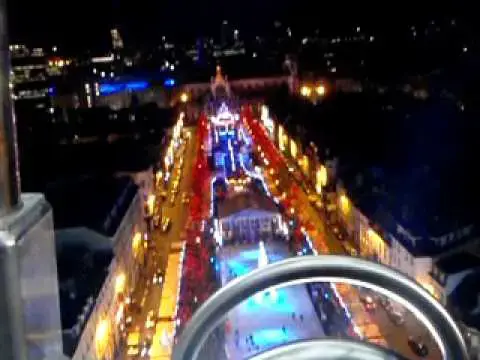 'Video thumbnail for Mums on the ferris wheel at Brussels Christmas Fair being scared!'