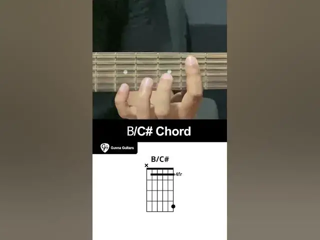 'Video thumbnail for How To Play The B/C# Chord On Guitar - Guvna Guitars'