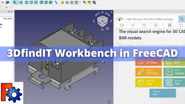 'Video thumbnail for 3DfindIT Workbench in FreeCAD | FreeCAD Tutorial | FreeCAD 3DfindIT Workbench |'