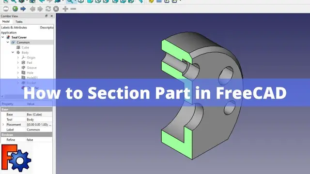 'Video thumbnail for Section Part in FreeCAD | FreeCAD Tutorial | FreeCAD Beginner Tutorial | Mechnexus |'