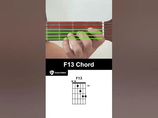 'Video thumbnail for How To Play The F13 Chord On Guitar - Guvna Guitars'