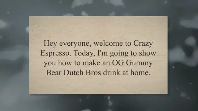 'Video thumbnail for OG Gummy Bear Dutch Bros: A Sweet and Sour Drink'