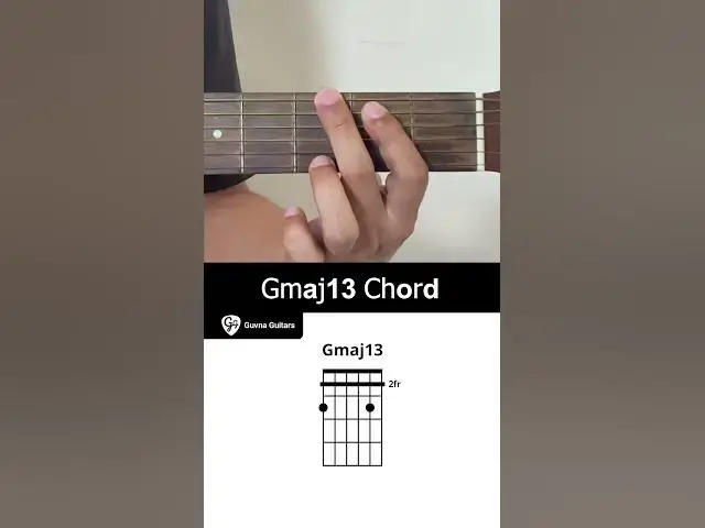 'Video thumbnail for How To Play The Gmaj13 Chord On Guitar - Guvna Guitars.'
