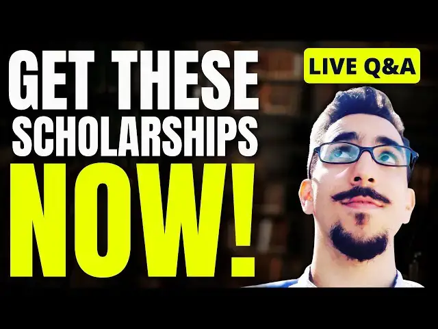 'Video thumbnail for Scholarship Livestream - Global Scholarships for International Students'