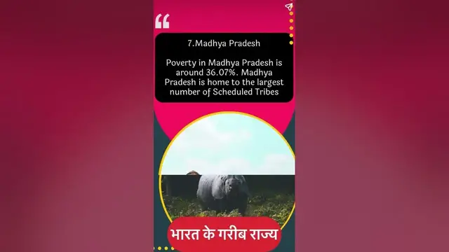 'Video thumbnail for ￼ top 10 poorest state in India'