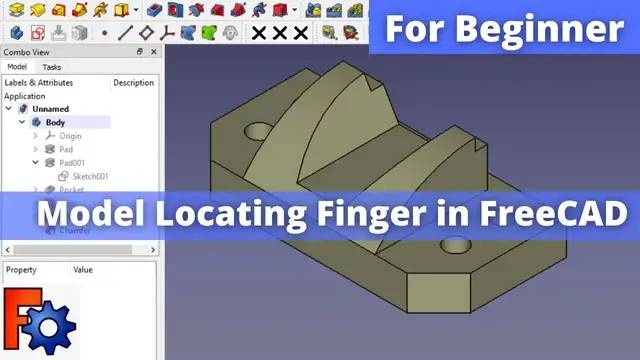 'Video thumbnail for Model Locating Finger in FreeCAD | FreeCAD Tutorial | FreeCAD Part Design |'