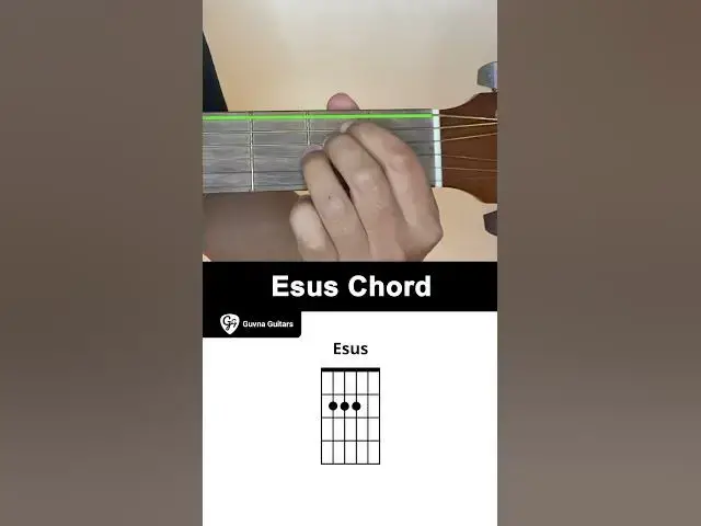'Video thumbnail for How To Play The Esus Chord On Guitar - Guvna Guitars'