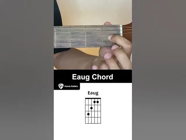 'Video thumbnail for How To Play The Eaug Chord On Guitar - Guvna Guitars'