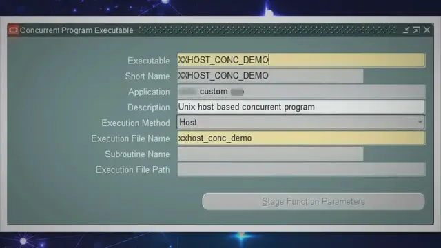 'Video thumbnail for Unix Host Concurrent Program in Oracle Apps'