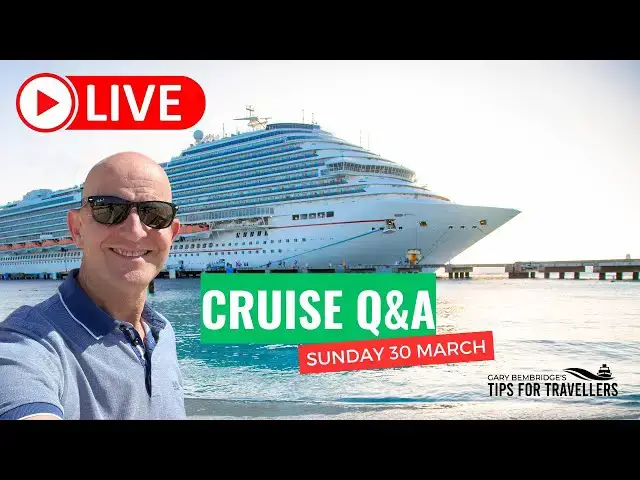 'Video thumbnail for LIVE: Cruise Q&A Sunday 30 March 2025: 9am PT / Noon ET / 5pm UK'