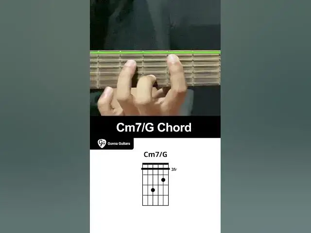 'Video thumbnail for How To Play The Cm7/G Chord On Guitar - Guvna Guitars'