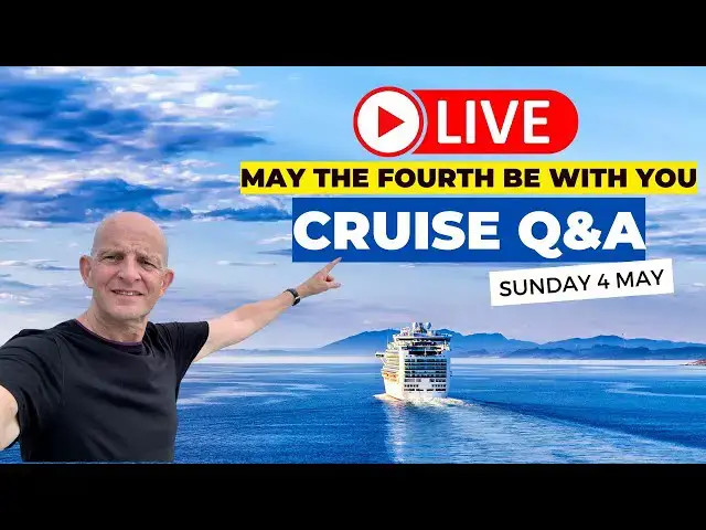 'Video thumbnail for LIVE CRUISE Q&A: Sunday May 4 at 5pm UK / Noon ET / 9am PT'