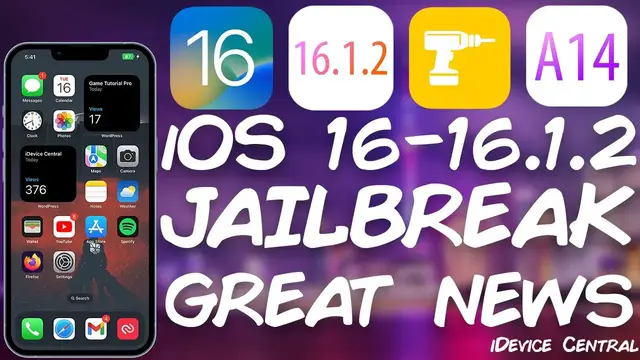 'Video thumbnail for iOS 16 - 16.1.2 JAILBREAK News: New App RELEASED! Customize Sounds, Dock, Gestures, Home Screen, Etc'