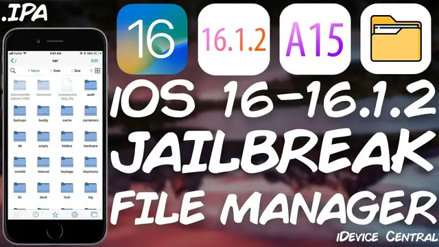 'Video thumbnail for iOS 16 - 16.1.2 JAILBREAK Big News: New File Manager For All Devices, Great Kernel Vuln For A12-A16!'