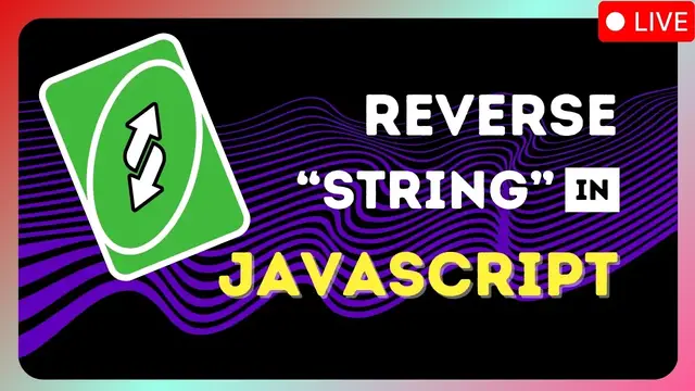 'Video thumbnail for How to reverse a string in JavaScript'