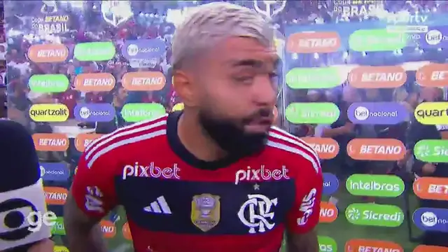 'Video thumbnail for Gabigol comemora classificação na Copa do Brasil e desmente problemas no elenco: "Flamengo é nosso amor"'