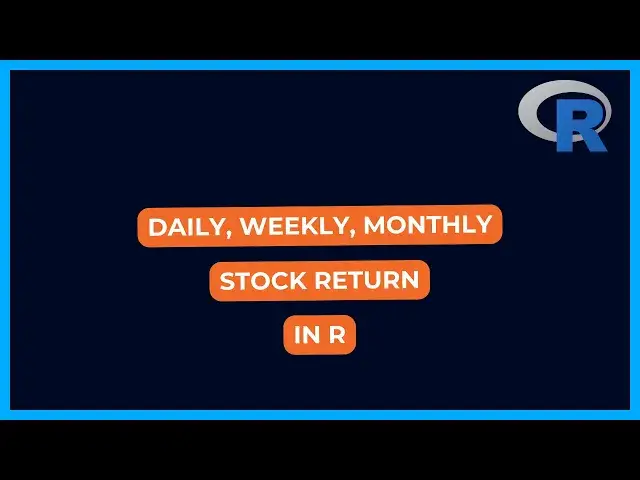 'Video thumbnail for Calculate Daily, Weekly, Monthly Stock Return in R'