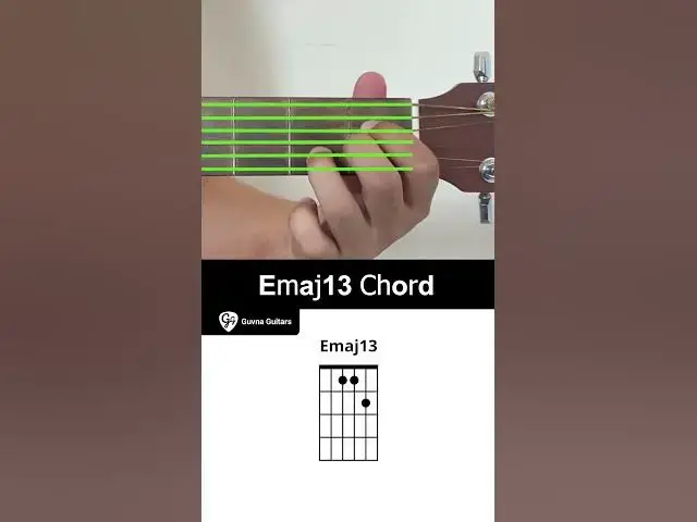 'Video thumbnail for How To Play The Emaj13 Chord On Guitar - Guvna Guitars'