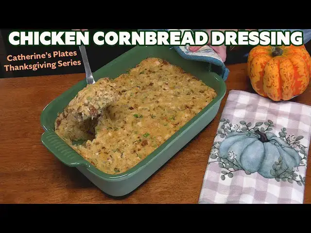 'Video thumbnail for CHICKEN CORNBREAD DRESSING Holiday Recipe'