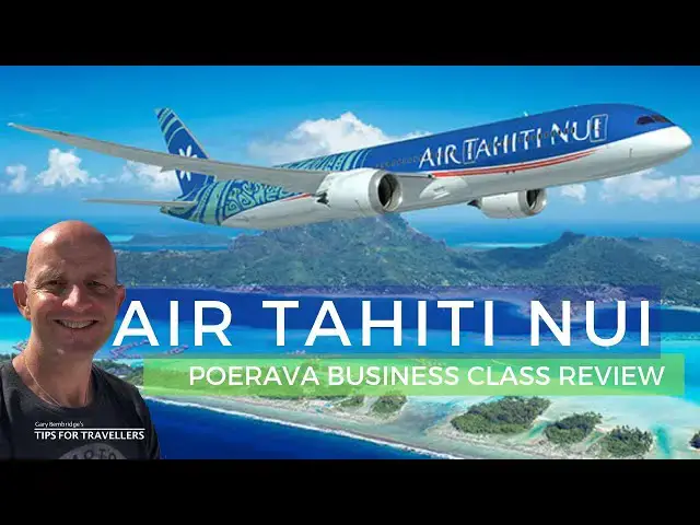 'Video thumbnail for Air Tahiti Nui Poerava Dreamliner Business Class review. Thumbs up or Thumbs Down?'