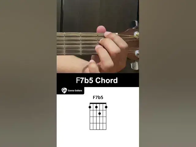 'Video thumbnail for How To Play The F7b5 Chord On Guitar - Guvna Guitars'