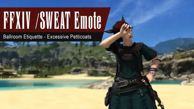'Video thumbnail for FFXIV Sweat Emote -  Ballroom Etiquette - Excessive Petticoats | FF14'