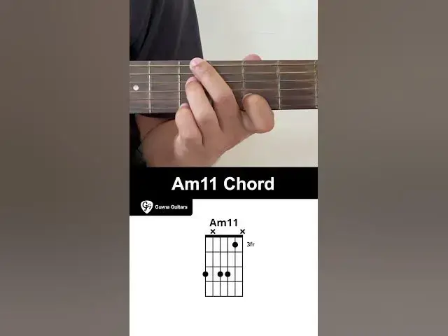 'Video thumbnail for How To Play The Am11 Chord On Guitar - Guvna Guitars'