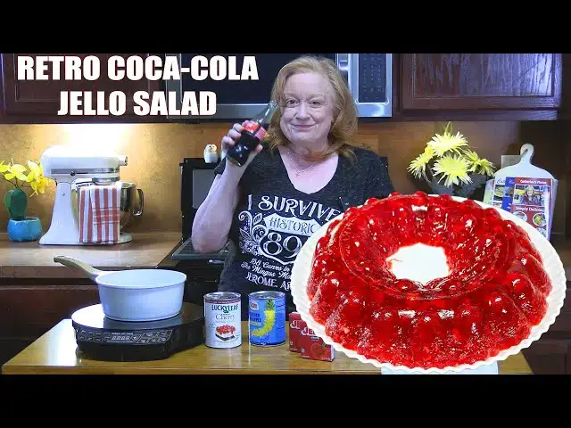 'Video thumbnail for Retro COCA-COLA JELLO SALAD DESSERT'