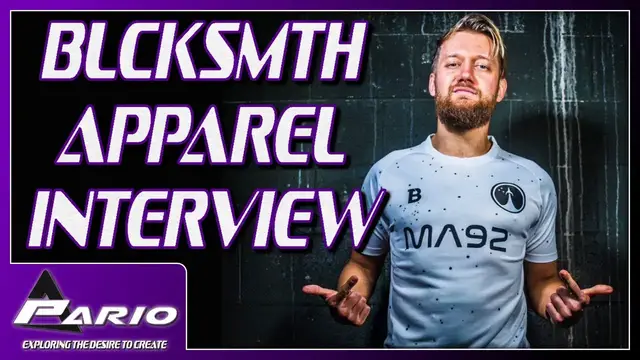 'Video thumbnail for BLCKSMTH Apparel Interview - Blending football jerseys with Wrestling merch | Pario Magazine'