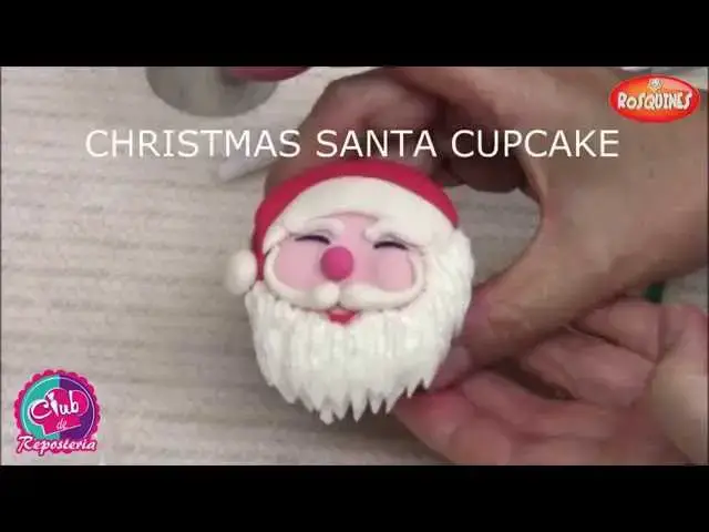 'Video thumbnail for CHRISTMAS SANTA CUPCAKES'