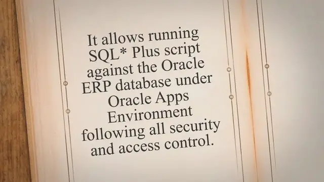 'Video thumbnail for SQL* Plus Concurrent Program in Oracle Apps'