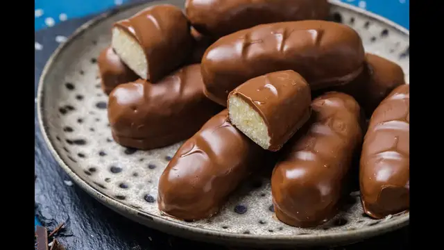 'Video thumbnail for Homemade Bounty Chocolate Bar Kids Special Recipe By Cooking Ideas 💡'