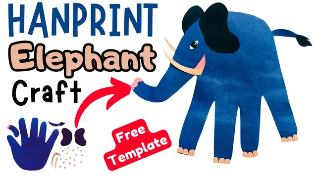 'Video thumbnail for Paper Elephant Handprint Craft for KIDS'