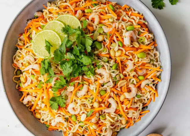 'Video thumbnail for Asian Prawn Noodle Salad'
