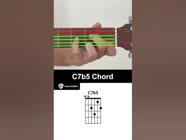 'Video thumbnail for How To Play The C7b5 Chord On Guitar - Guvna Guitars'