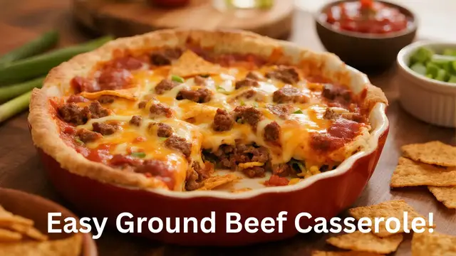 'Video thumbnail for Tex-Mex Fritos Pie: A Delicious Ground Beef Casserole Dinner'