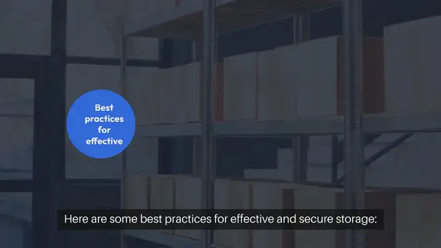 'Video thumbnail for Best Practices for Safe Storage'