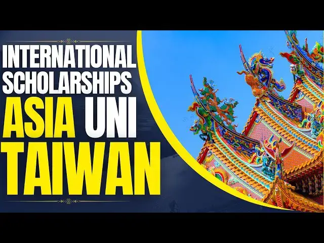 'Video thumbnail for Scholarships for International Students at Asia University | Study in Taiwan'