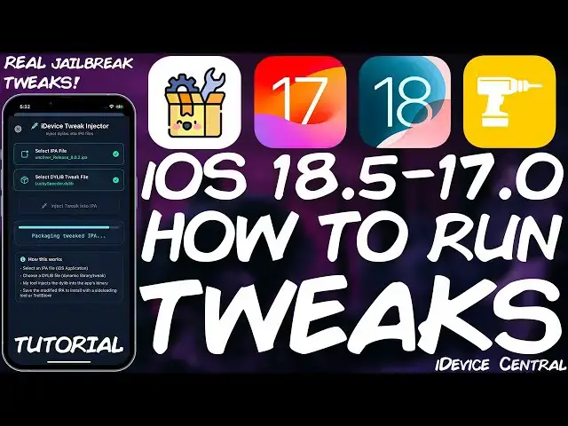 'Video thumbnail for iOS 18.5 - 17 Jailbreak: How to Run REAL Jailbreak Tweaks Using iDevice ToolKit (Tutorial)'