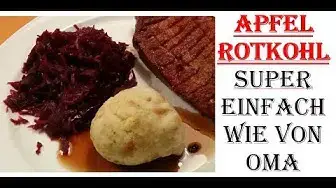 'Video thumbnail for Apfelrotkohl Rezept einfach zubereiten'