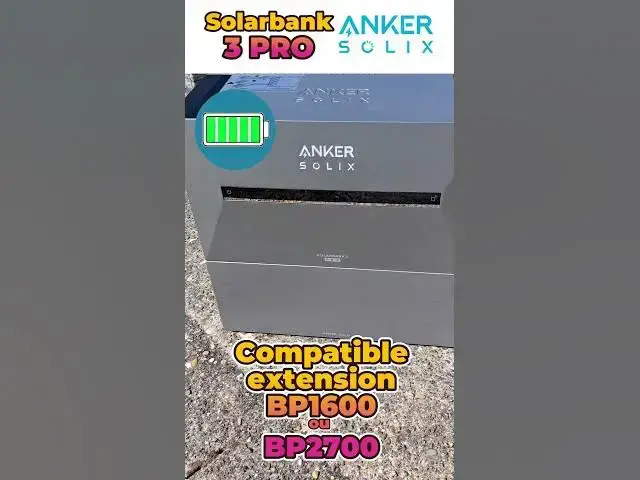'Video thumbnail for ANKER SOLIX Solarbank 3 PRO : Batterie solaire jusqu'à 3600Wc et 1200W en entrée / sortie AC'
