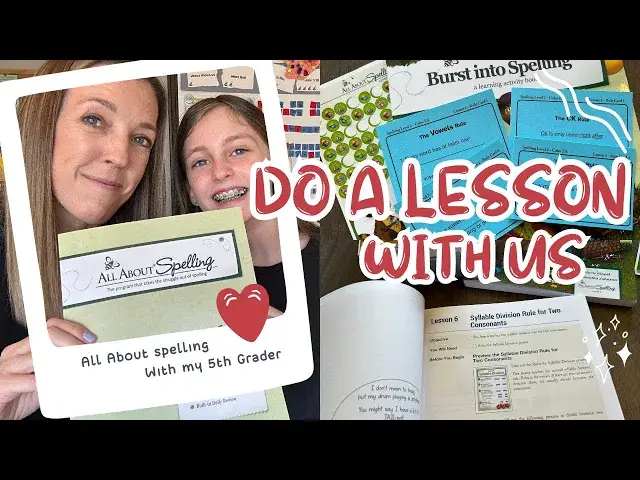'Video thumbnail for HOMESCHOOL WITH ME ✏️ *Do an All About Spelling lesson with us*'