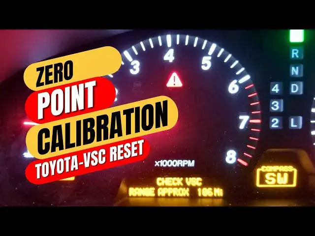 'Video thumbnail for Zero Point Calibration for Toyota:Lexus – VSC Reset Method'